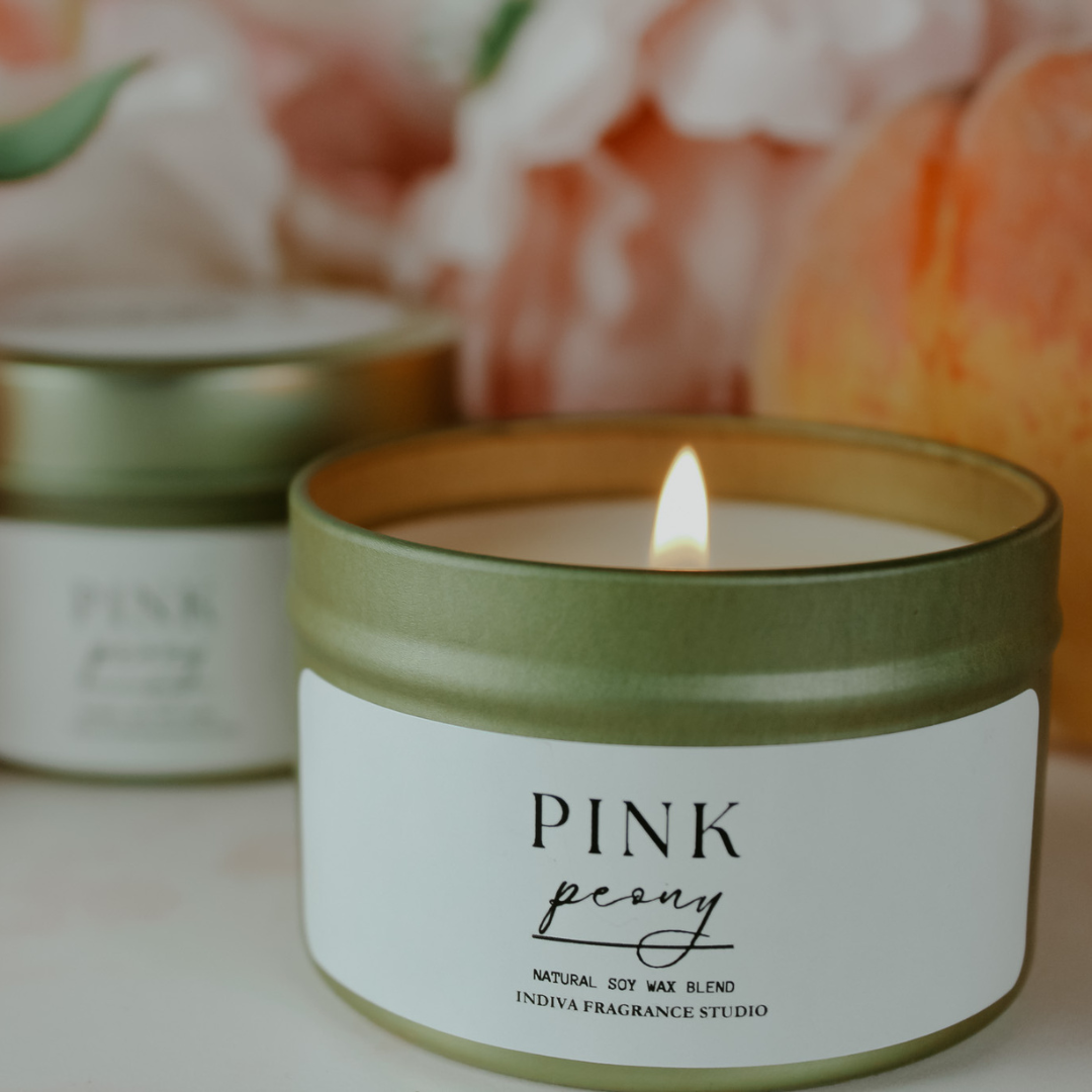 Pink Peony Core Candle